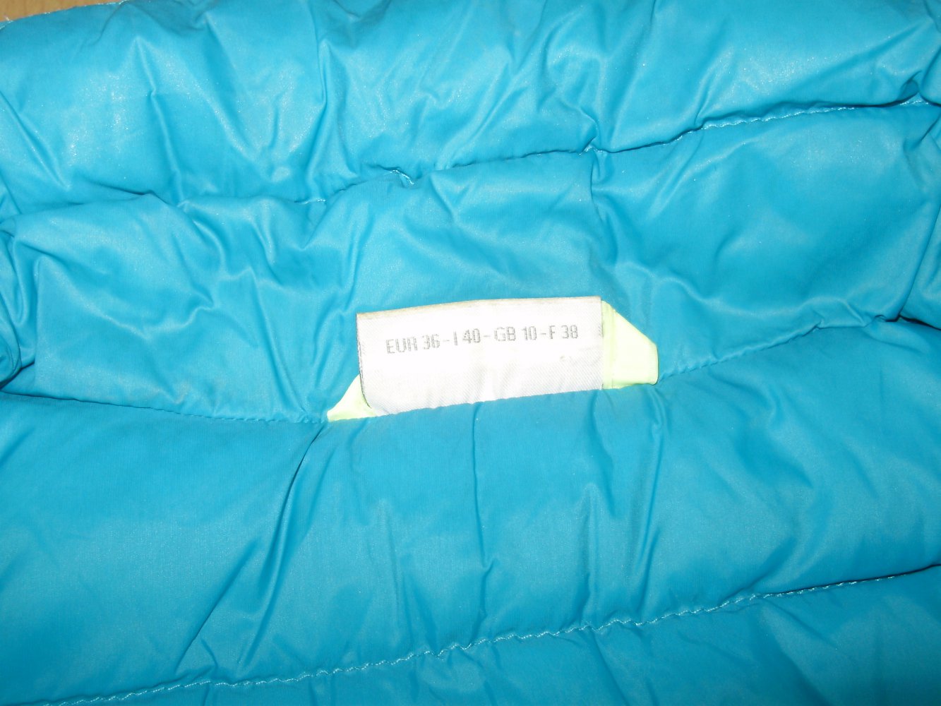 Street one Weste Steppweste Daunen  türkis gelb Gr 36