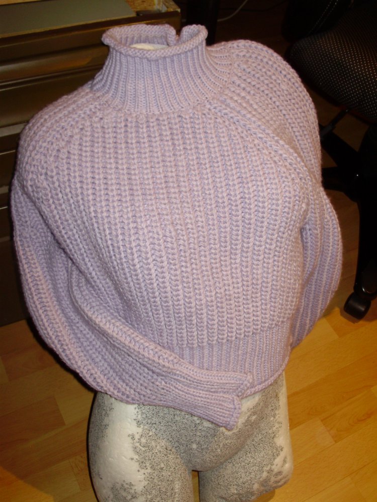 H&M Pullover flieder warm Stehkragen S wie neu!