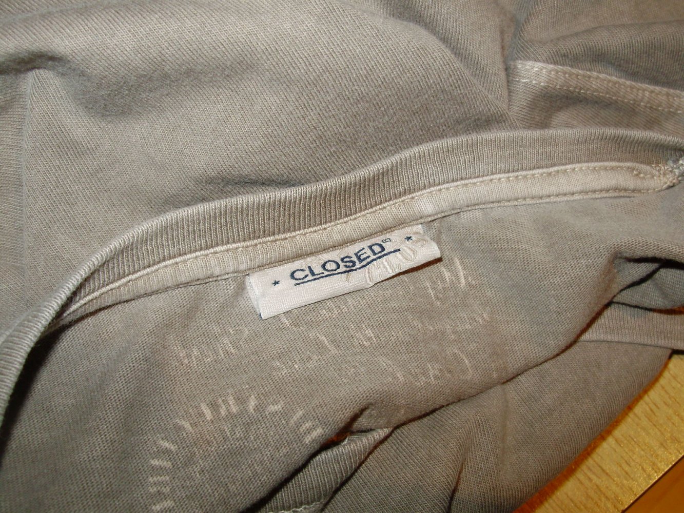 Closed Shirt grau Vintage V-Ausschitt S