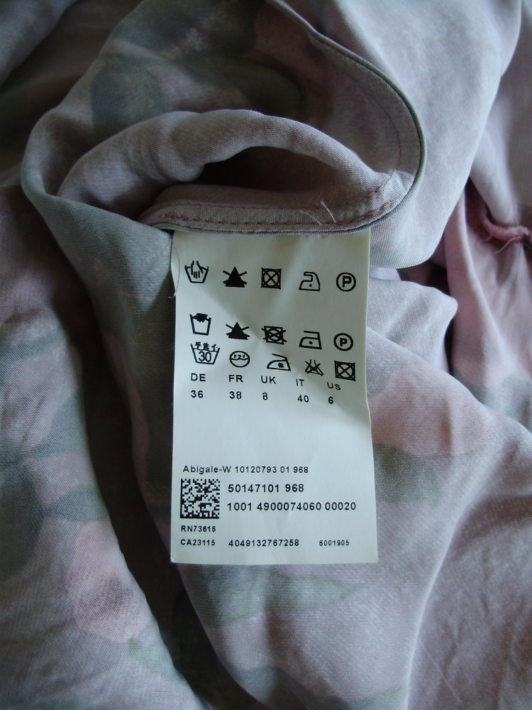 Hugo Boss Kleid rosa bunt Blumen 36 BW Cupro