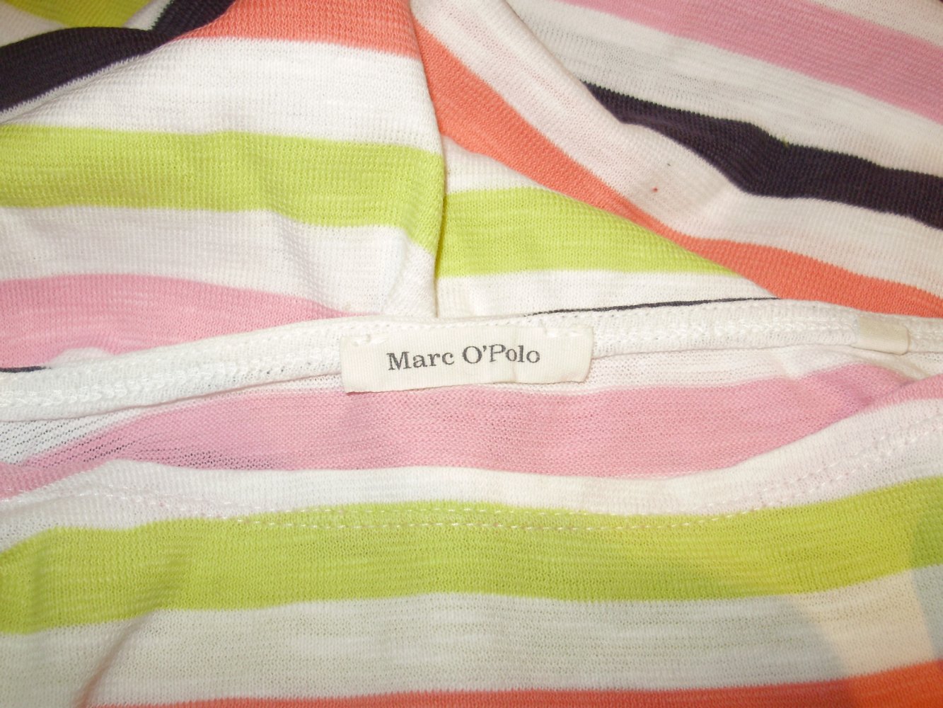 Marc O´Polo Feinstrick Shirt bunte Streifen S Baumwolle