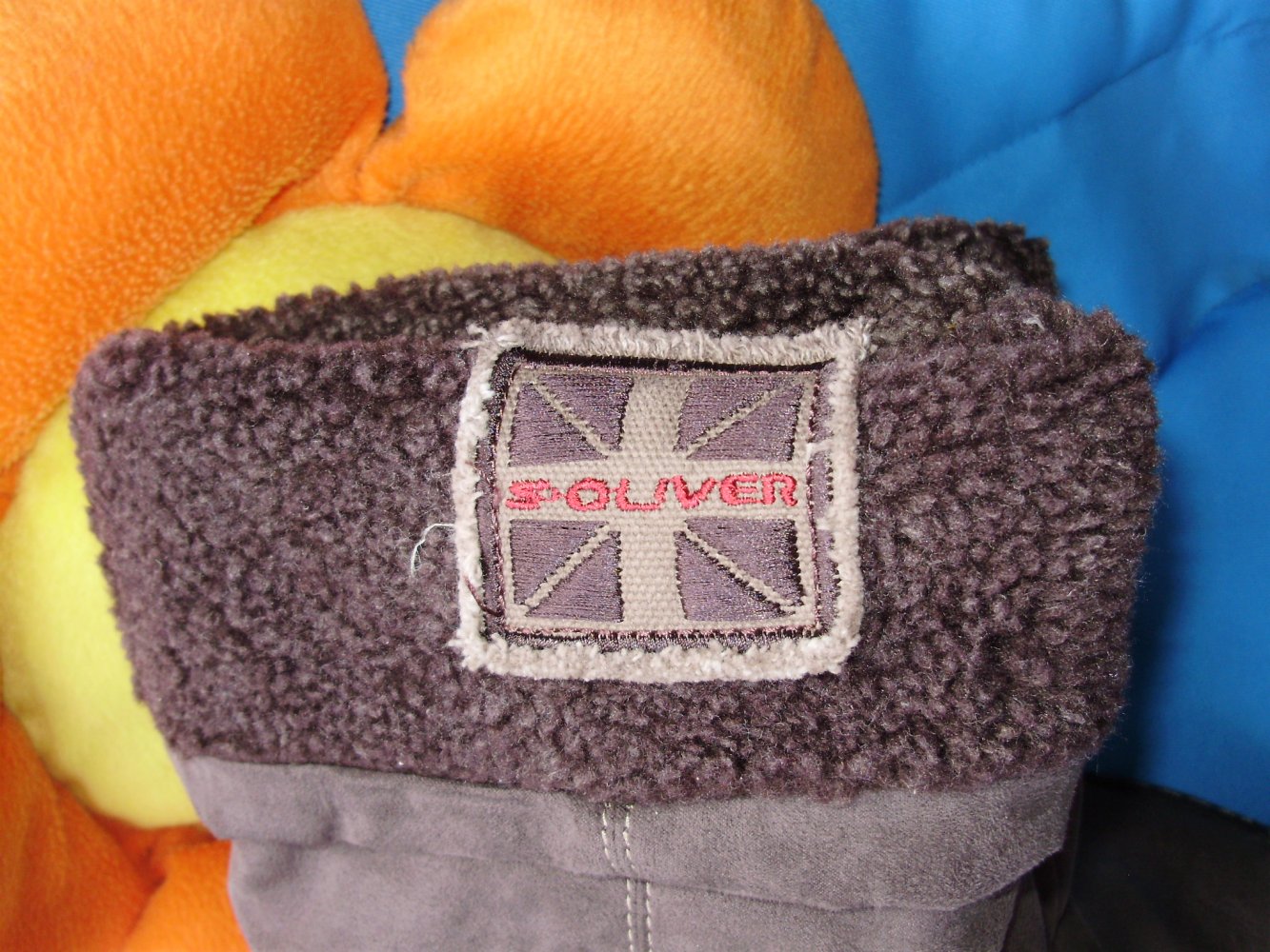 s. oliver Stiefel braun Teddy runde Form Gr 40 NEU