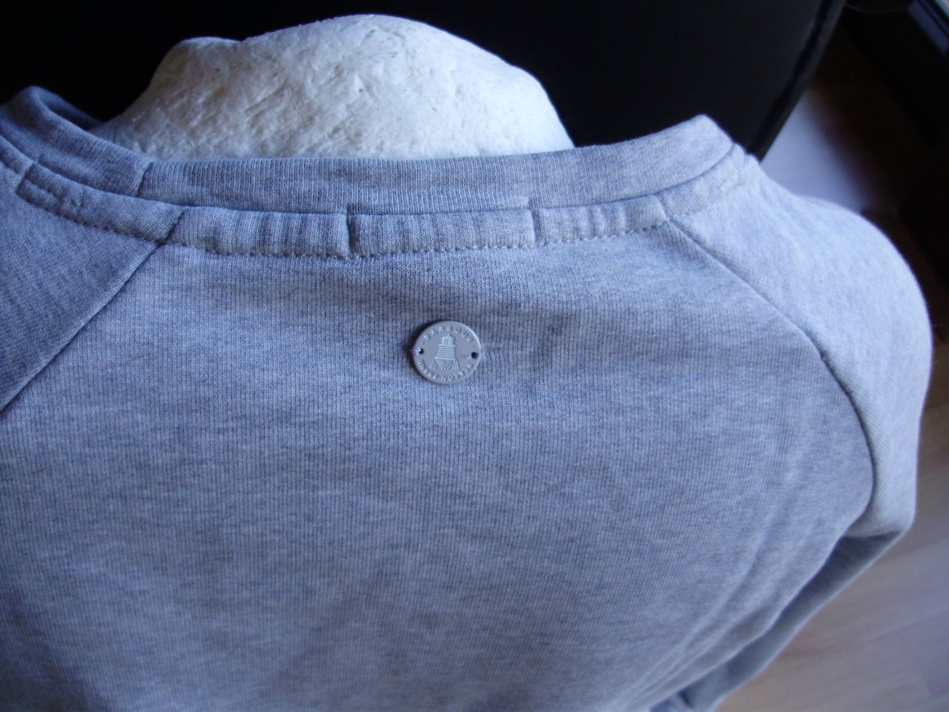 Barbour Sweat grau hell Leuchtturm 36