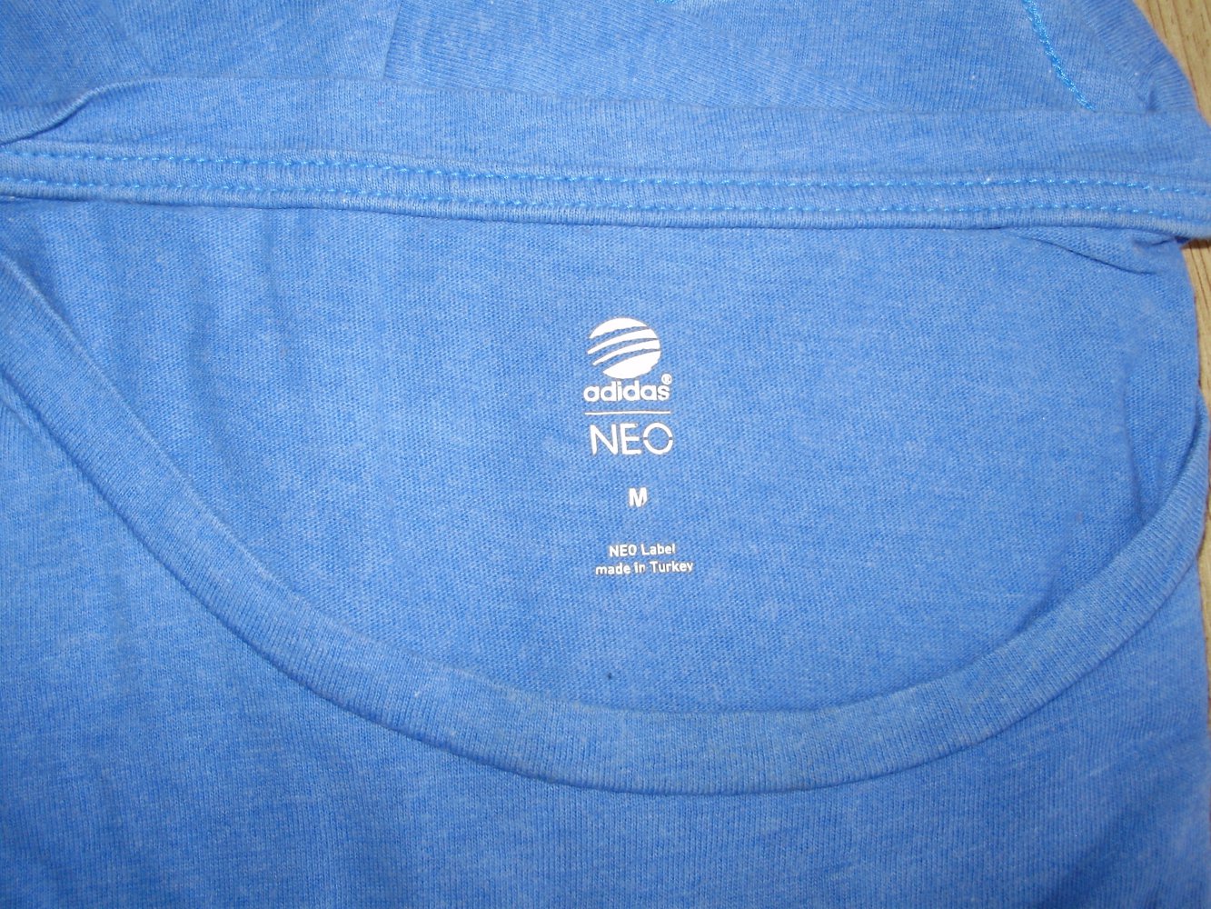 adidas neo Shirt blau Rundhals Gr M wie neu