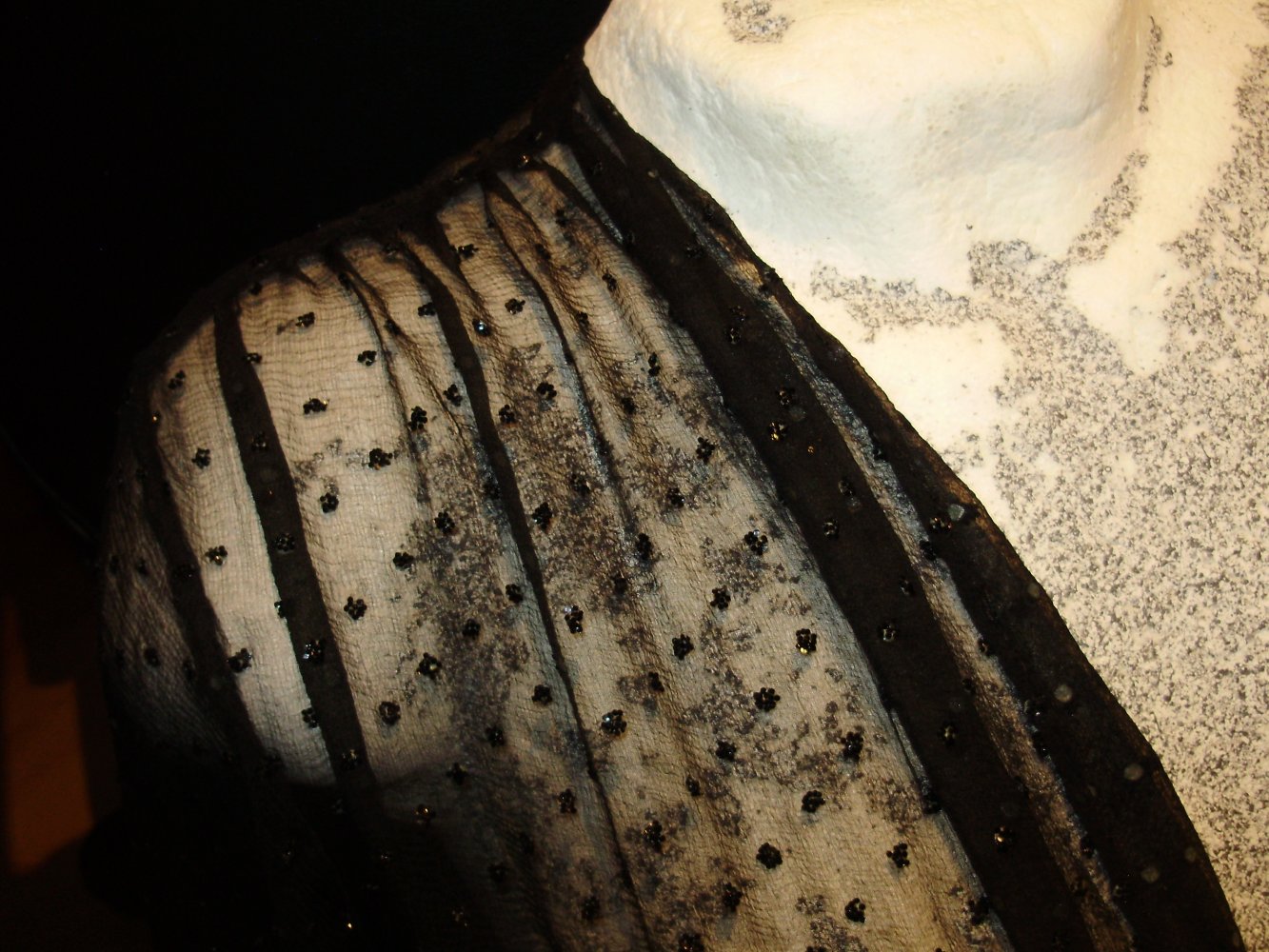 Jacke zart festlich Glitzersteine schwarz M