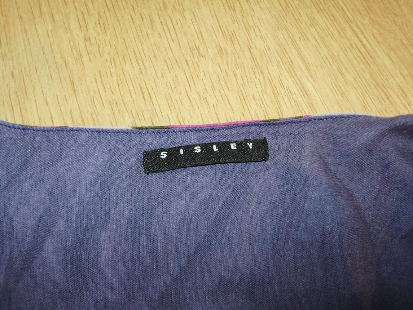 Sisley Maxi Kleid lila pink bunt S M passend