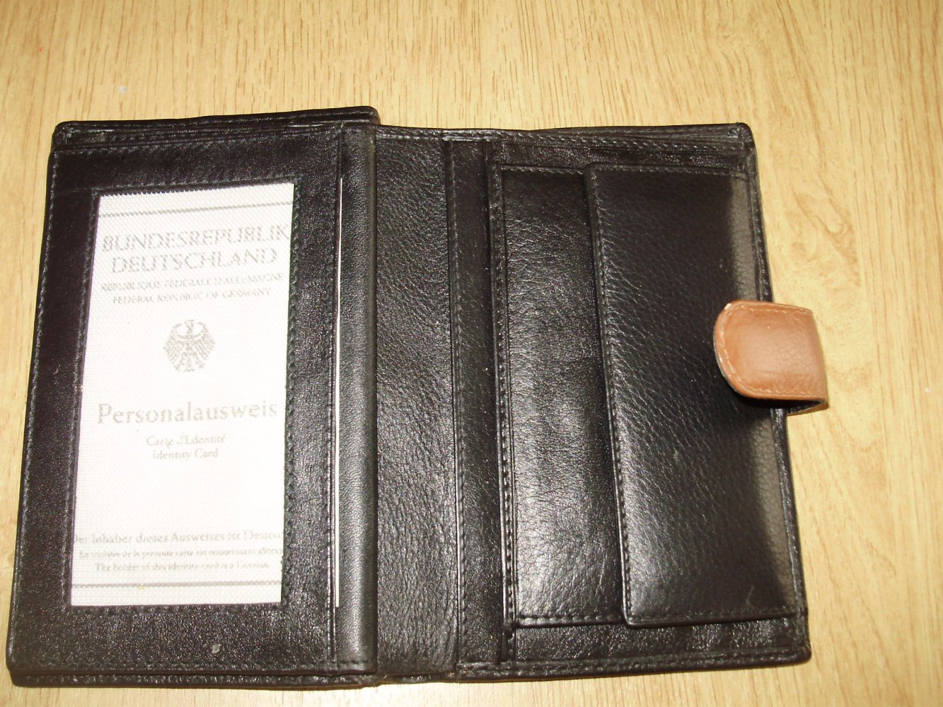 Echt Leder Geldbeutel schwarz braun NEU