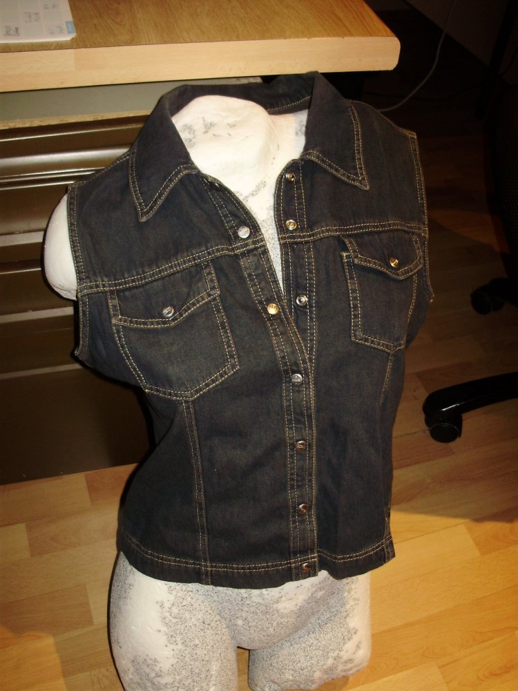 Street one Jeans Weste weich lässig Drücker 40