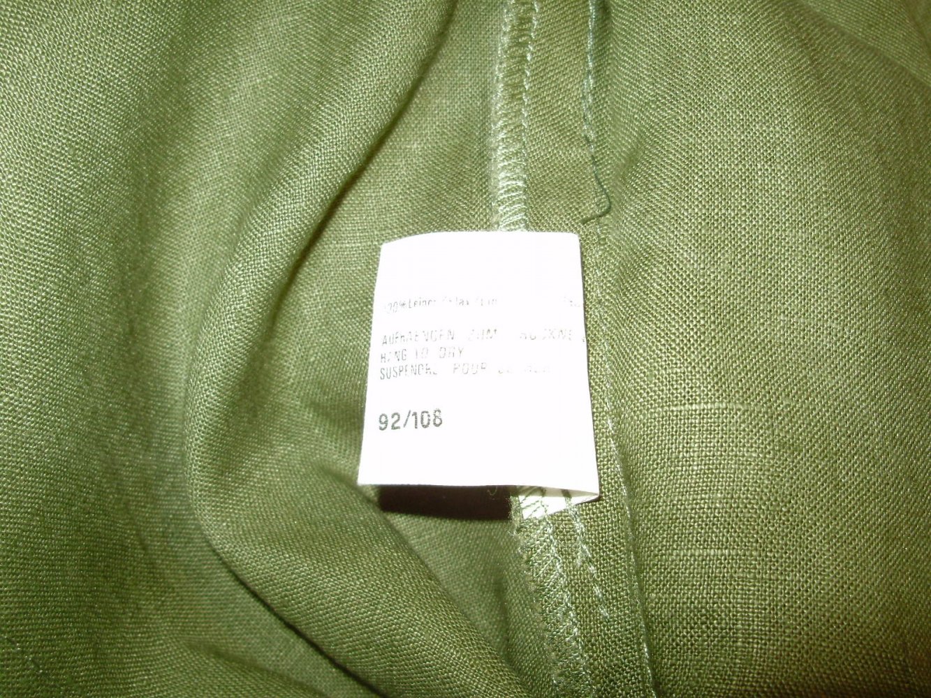 Betty Barclay Kleid Maxi khaki Leinen Gr 40