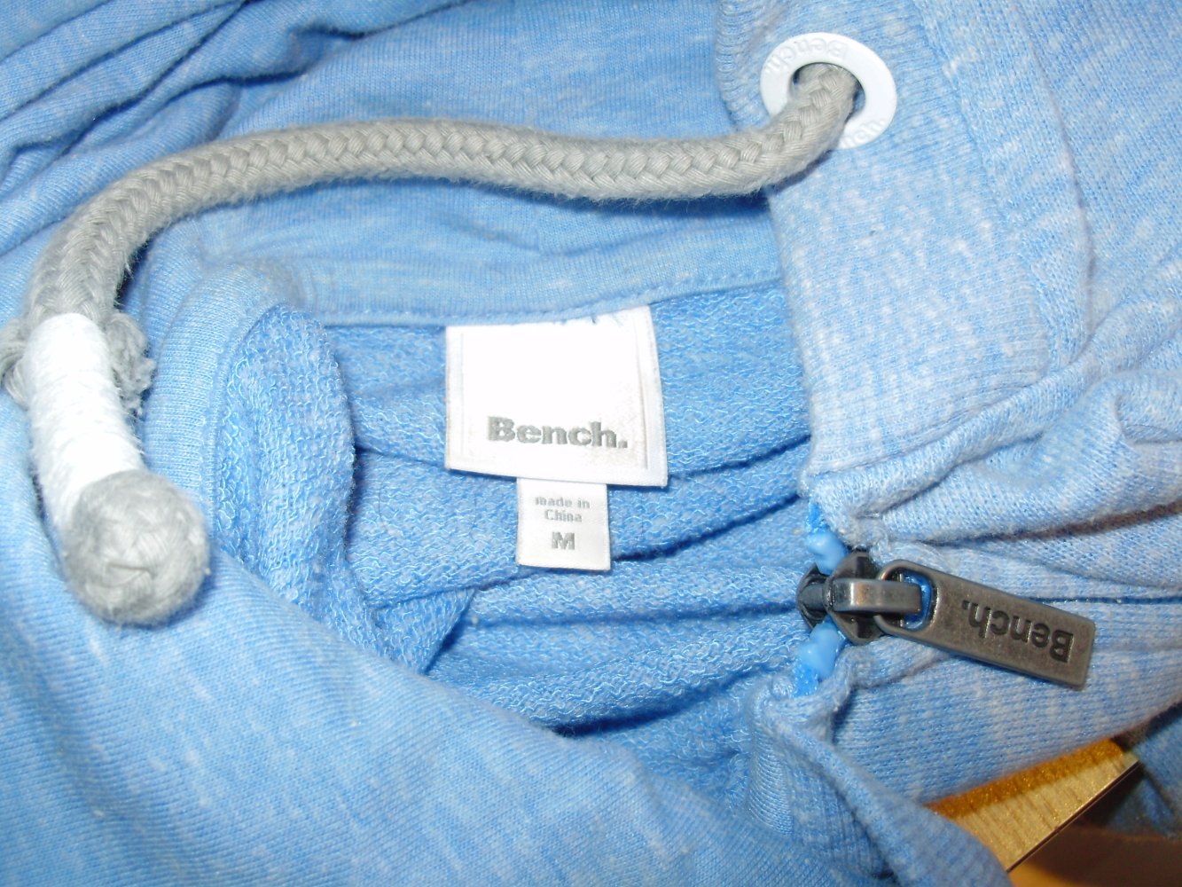 Bench Jacke Kapuze hellblau meliert M