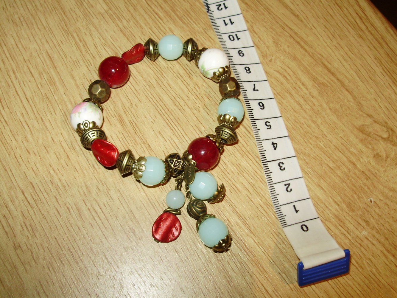 Armband Gummi große Perlen bunt NEU