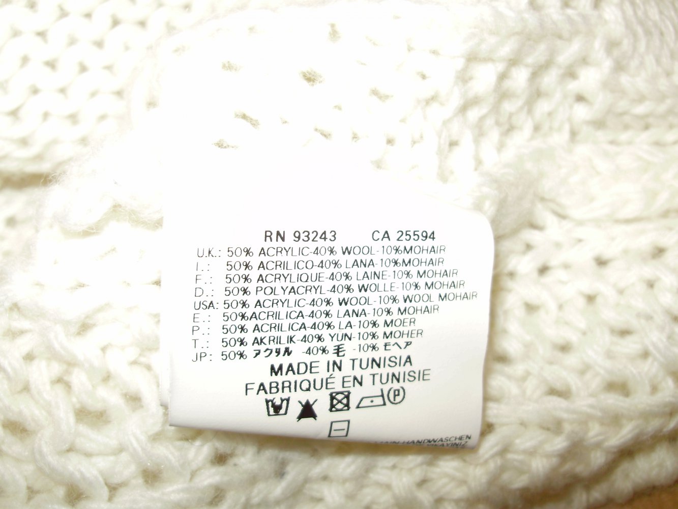 Diesel Kleid Pullover long beige Mohair / Wolle Gr S