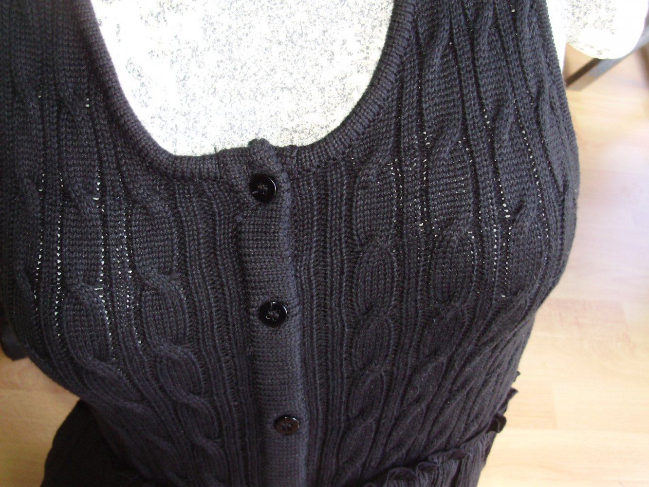 Soulmate Kleid ausgefallen Spitze schwarz S M