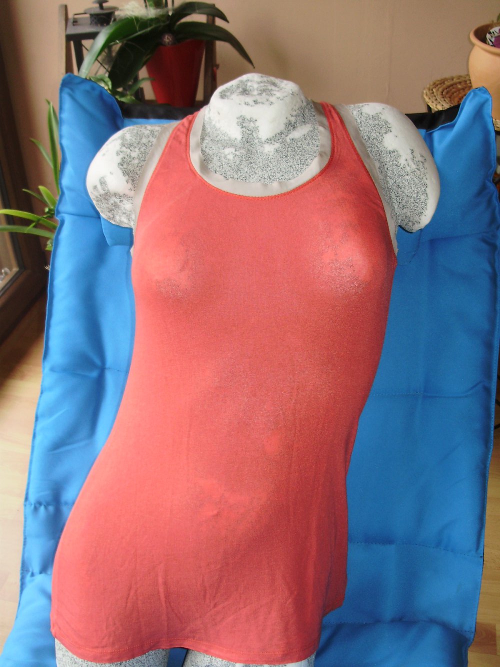 Tensione In Top Longtop hummer beigefarbene Einfassung M wie neu