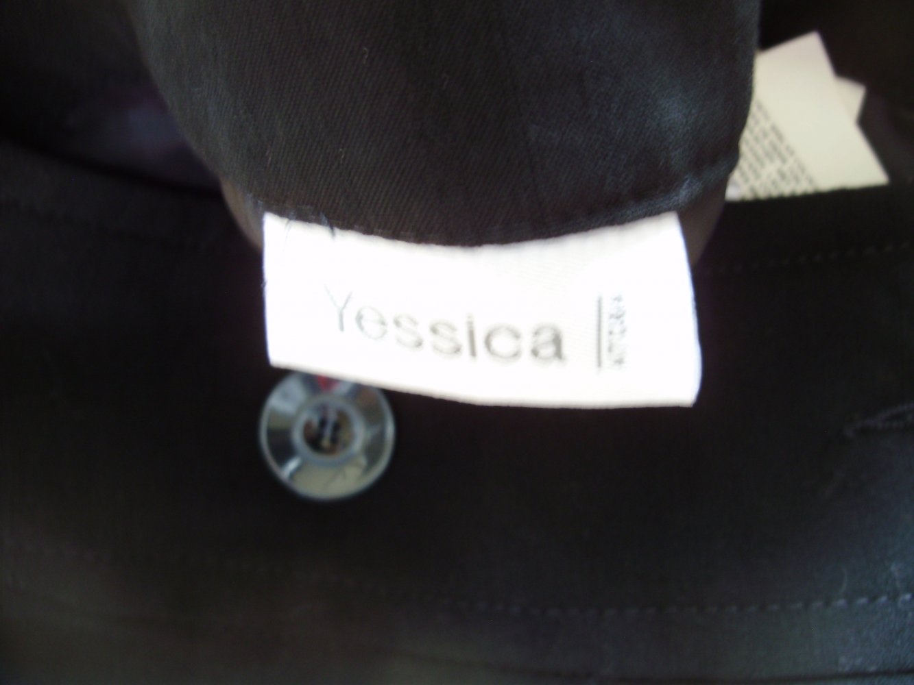 Yessica Rock gefüttert schwarz edel Zierknöpfe Gr 34