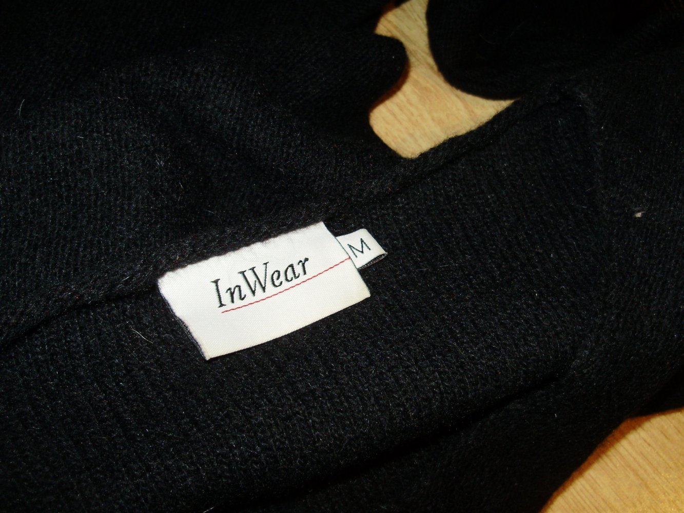 Inwear Pullover schwarz Schafswolle Angora M