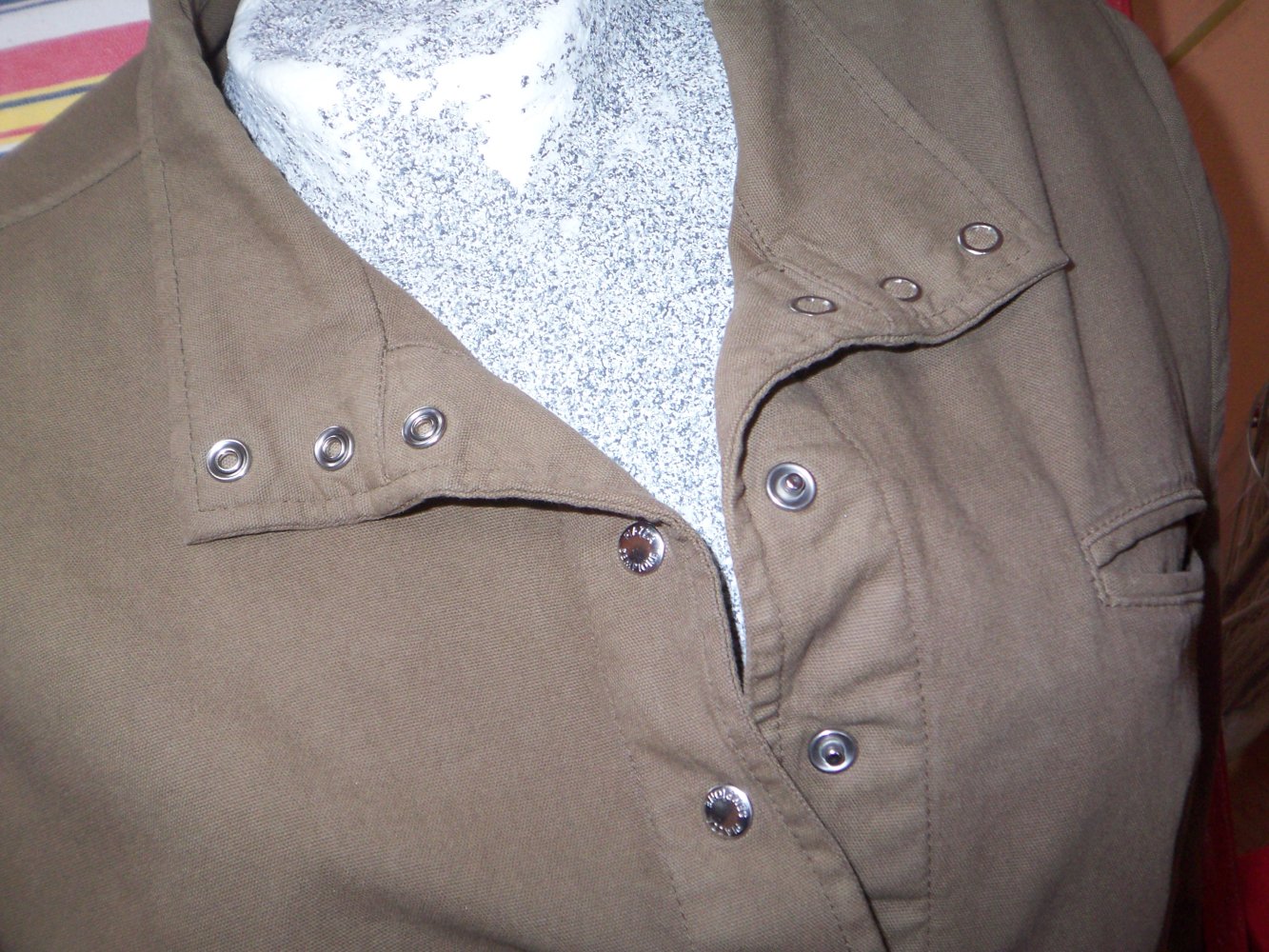 Piazza sempione Blazer braun lässig Druckknöpfe 40