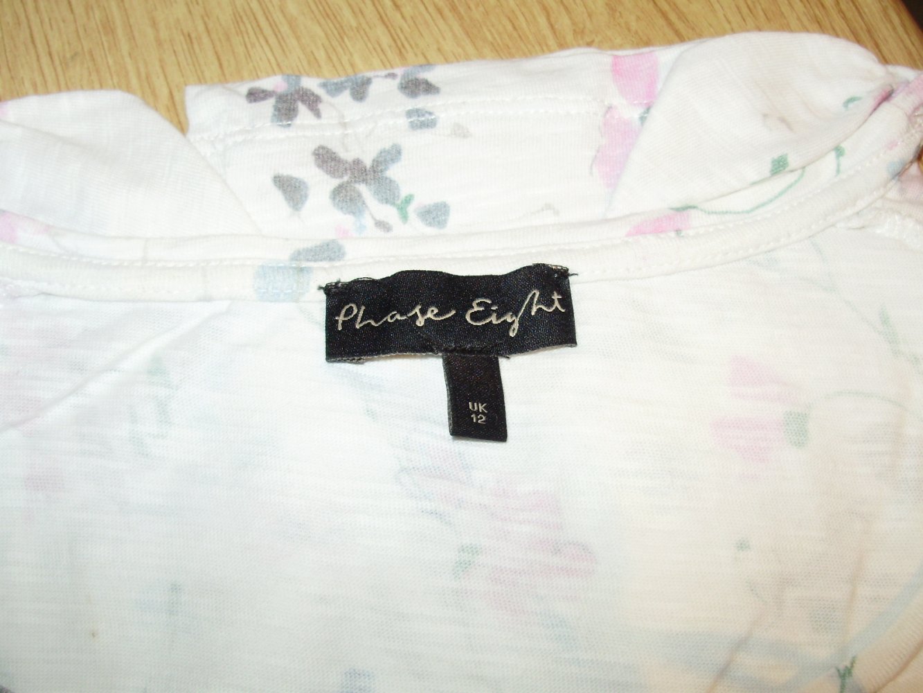 Phase Eight Shirt weiß pastell Blumen UK 12 = S