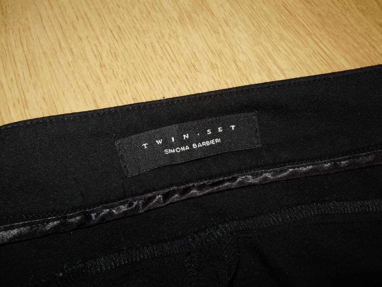 Twinset Simona Barbieri Hose schwarz Stretch S XS
