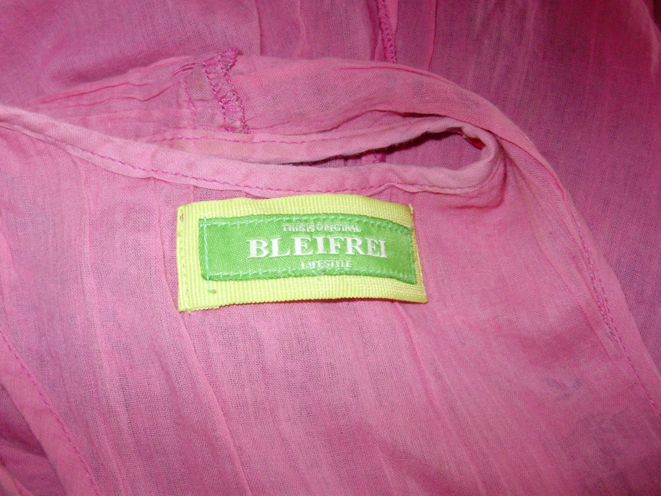 Bleifrei Kleid ausgefallen bunt zweilagig S