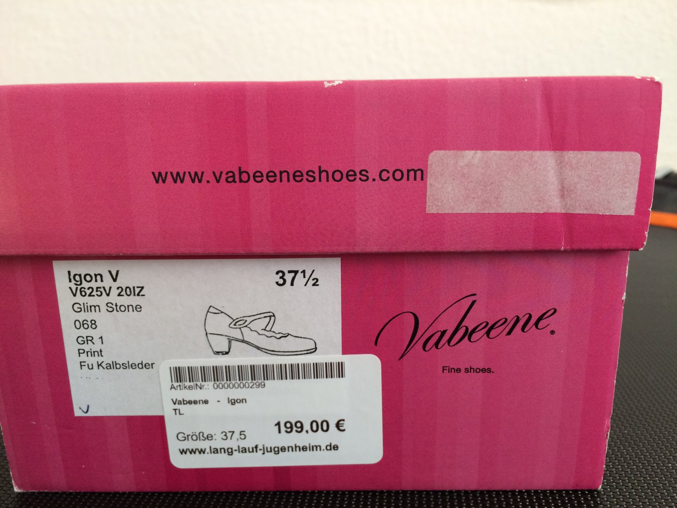 Schimmernde Lederpumps von Vabeene, Gr. 37,5