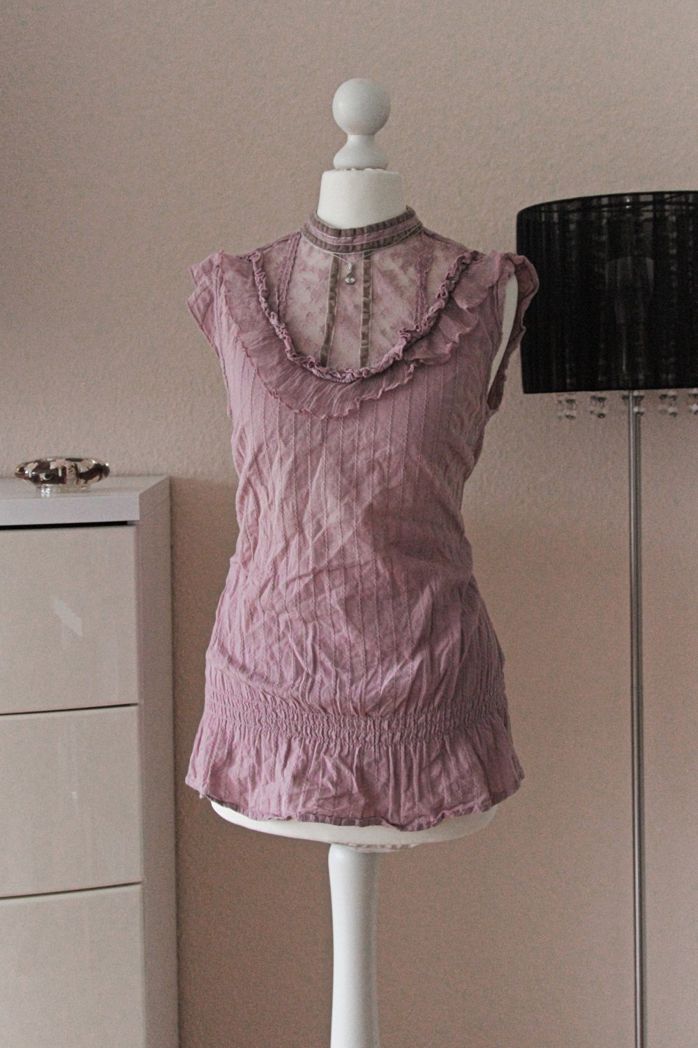 Tshirt / Bluse Detailverliebt, Samt, süß, elegant, festlich