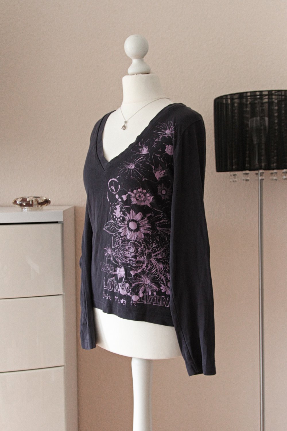 Pullover, blumig, Blumen, Schnörkel