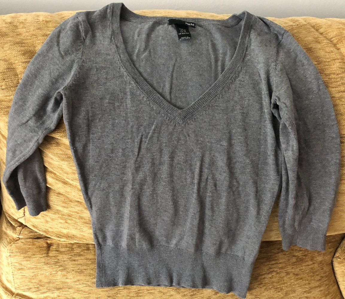 3 / 4 Hemd mit V Ausschnitt