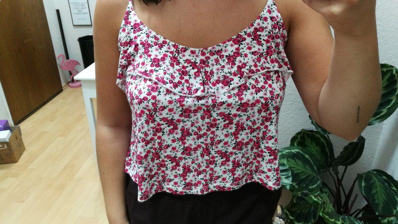 Cropped - top Blümchen