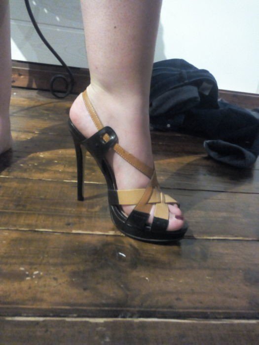 NEU Highheels schwarz braun