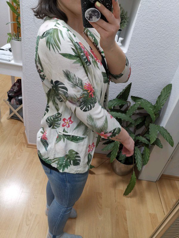 Blazer / cardigan tropical jungle style