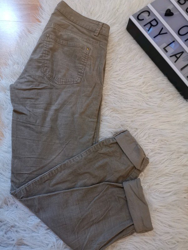 Beige cord Hose
