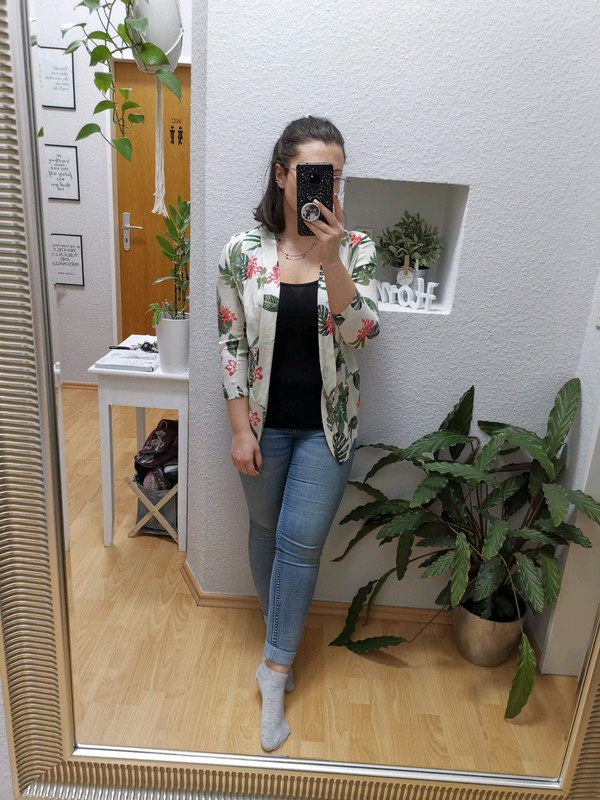 Blazer / cardigan tropical jungle style