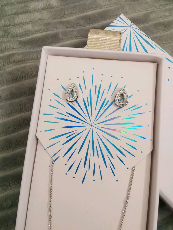 Purelei set Kette und Ohrringe Silber