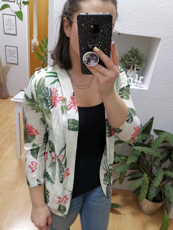 Blazer / cardigan tropical jungle style
