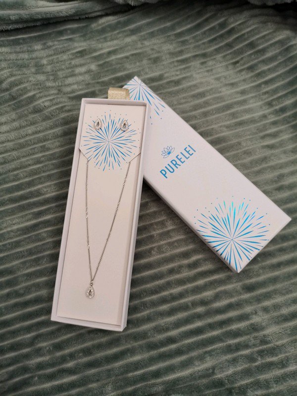 Purelei set Kette und Ohrringe Silber