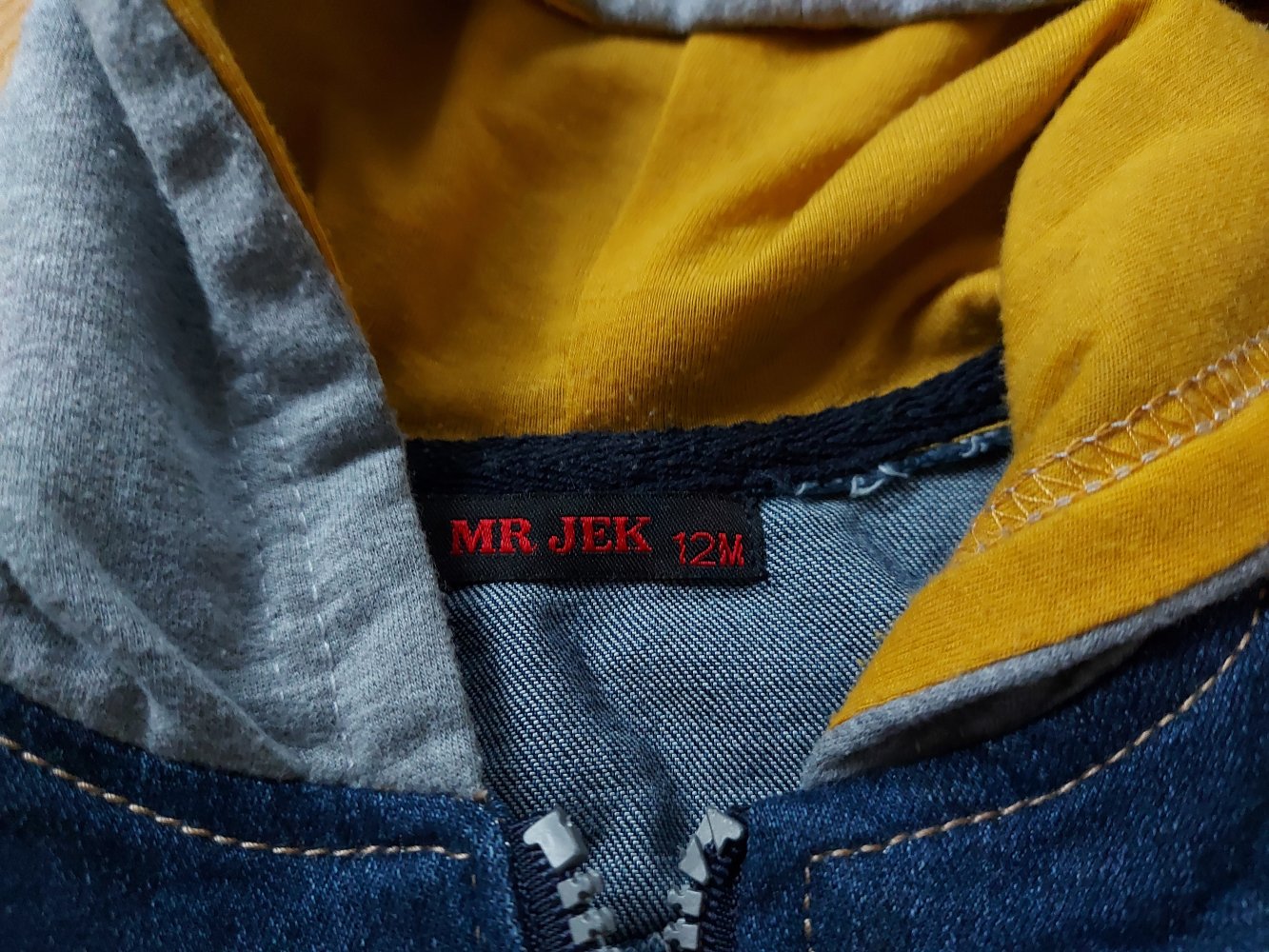 coole Babyjeansjacke mit Kapuze /Kleinkindjeansjacke