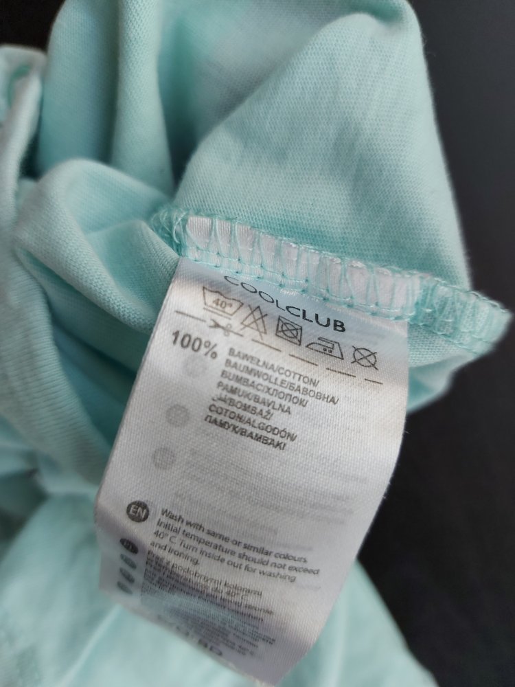 türkiser Kurzarmbody mit Elefant What's Poppin, Gr. 56 