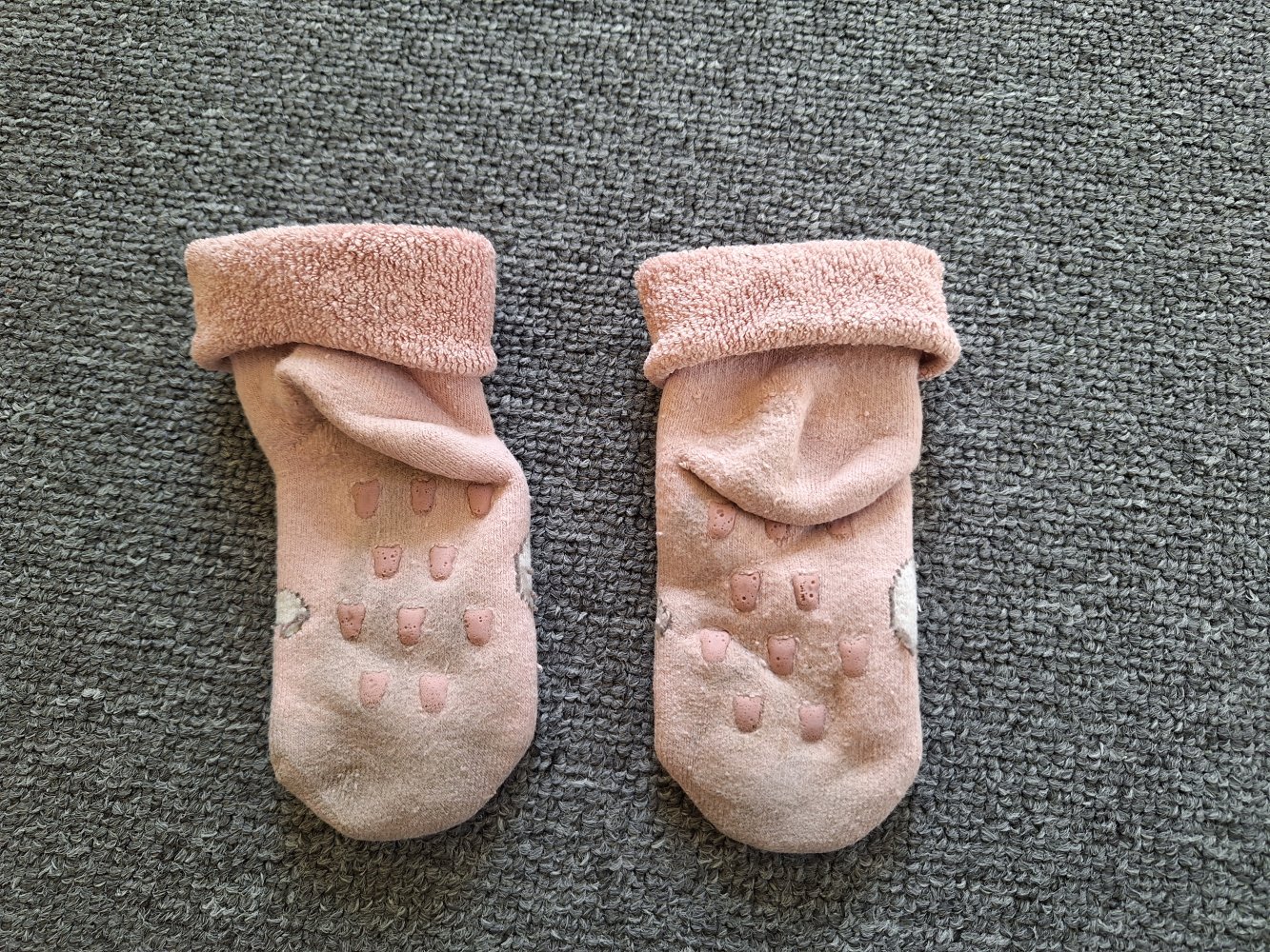 rosa Eisbärchensocken für Babys Stoppersocken