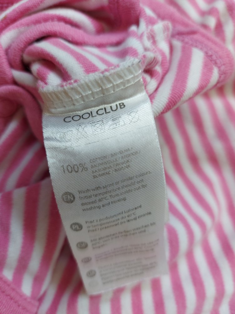 pinker Sommer-Wickelbody mit Papagei Gr. 80 cm