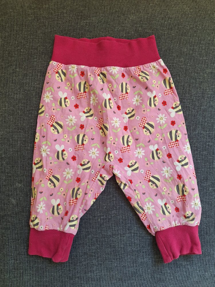 pinke Pumphose mit Bienen / Sommerhose selfmade