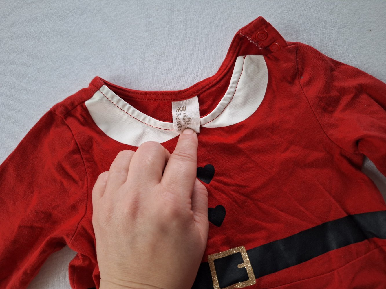 Weihnachtskleidchen Gr. 86