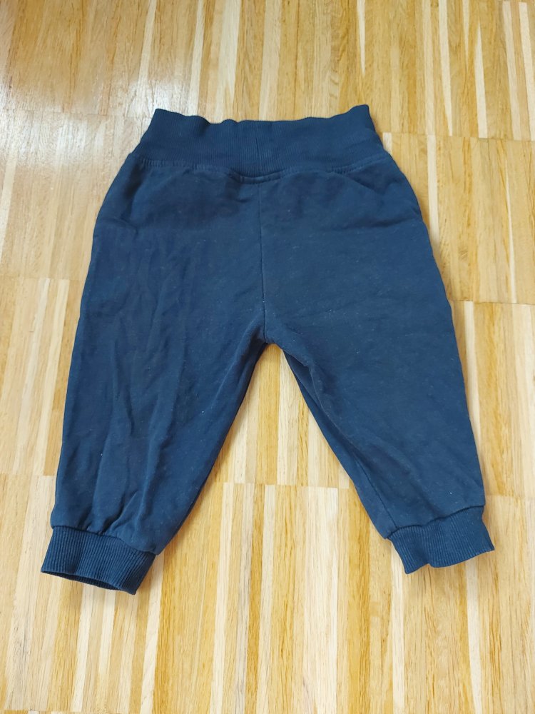 dunkelblaue Babyjogginghose mit breitem Bund, Gr. 74