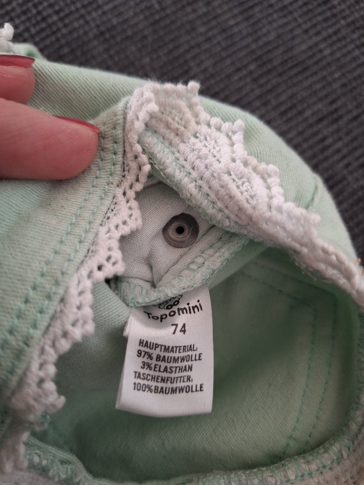 türkise Shorts, Gr. 74