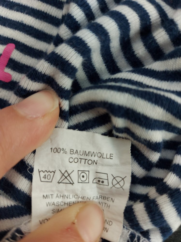 Gestreifter Langarmbody pretty Baby, Gr. 74/80