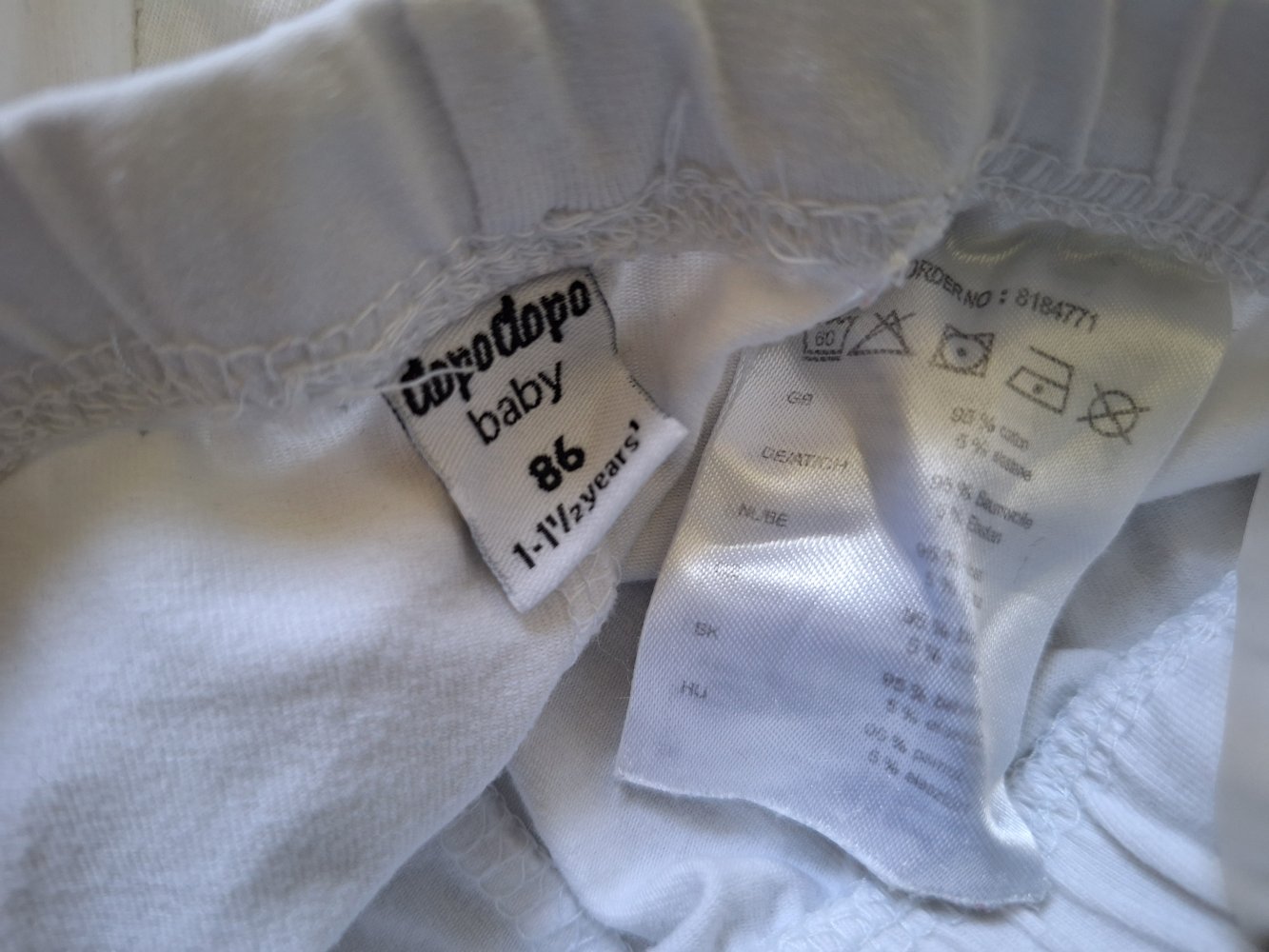 Weiße Hose/Baby Leggings Gr. 86