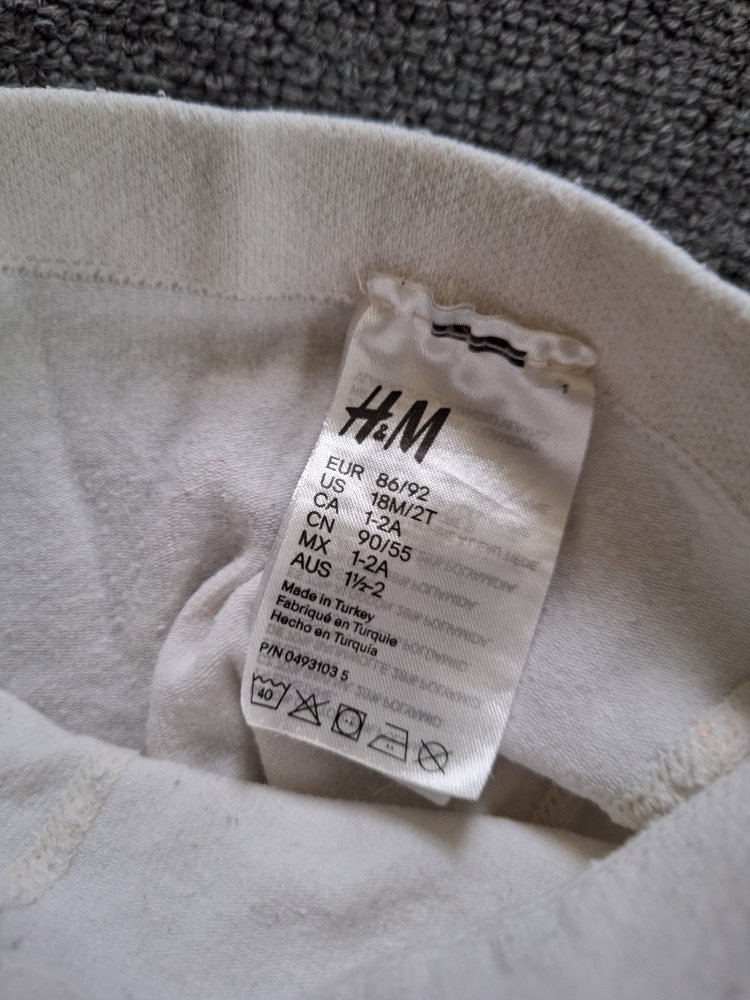 Cremefarbene Strumpfhose Gr. 86/92