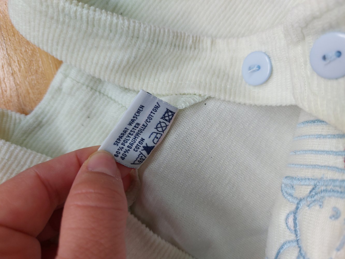 Mintgrüne Latzhose Gr. 62 mitwachsend