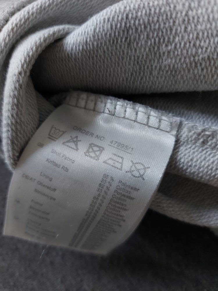 langärmliger grauer Kapuzenpulli, Gr. M Midwest 82