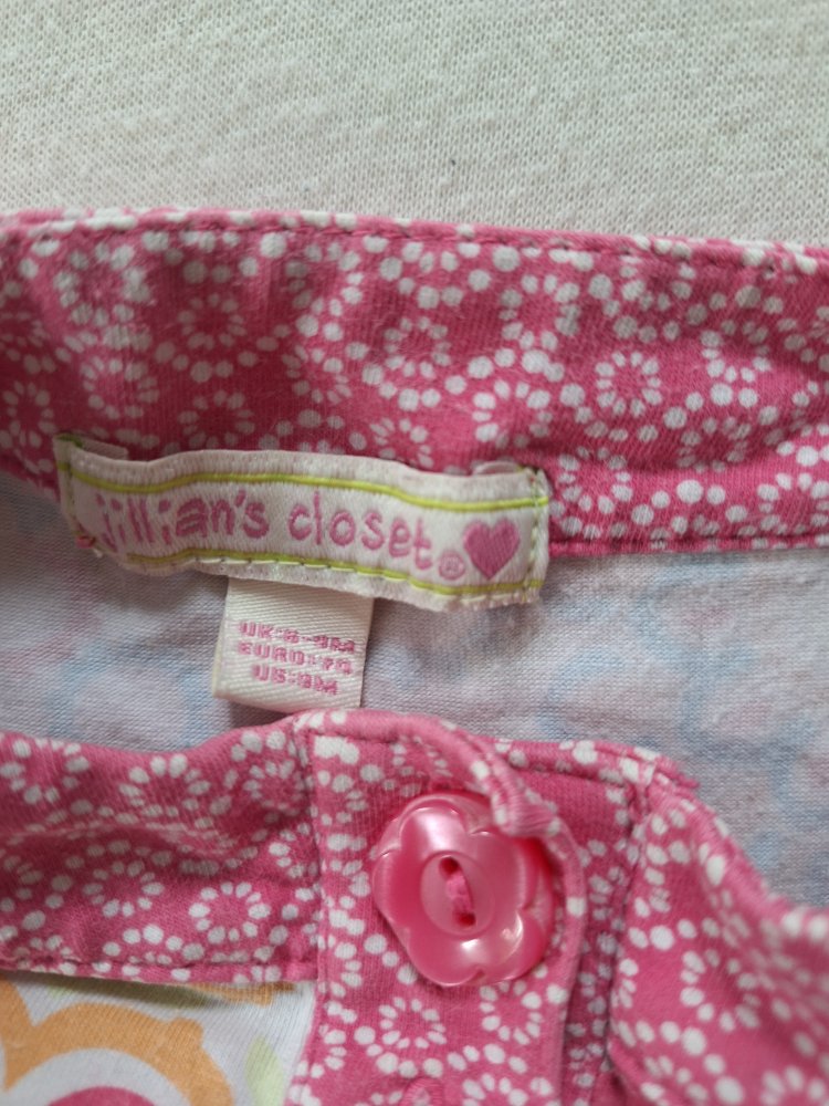 Sehr süßes buntes Kleidchen mit Blumenmuster, Gr. 74